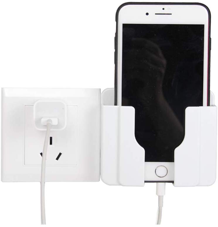 Rainbow Dots Pack of 1 Stand Wall Mount Mobile charging Holder white